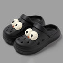 QYCKABY Clogs Sandals Men Women Couples Garden Shoes Summer Outdoor Slides Black White Minimalism EVA Rubber Outside Beach Shoes