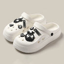 QYCKABY Clogs Sandals Men Women Couples Garden Shoes Summer Outdoor Slides Black White Minimalism EVA Rubber Outside Beach Shoes