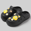 QYCKABY Clogs Sandals Men Women Couples Garden Shoes Summer Outdoor Slides Black White Minimalism EVA Rubber Outside Beach Shoes