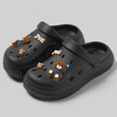 QYCKABY Clogs Sandals Men Women Couples Garden Shoes Summer Outdoor Slides Black White Minimalism EVA Rubber Outside Beach Shoes
