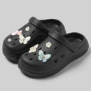 QYCKABY Clogs Sandals Men Women Couples Garden Shoes Summer Outdoor Slides Black White Minimalism EVA Rubber Outside Beach Shoes