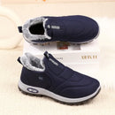 Women's Fleece Lined Snow Boots, Winter Warm Waterproof Slip on Ankle Boots, Thermal Outdoor Short Boots